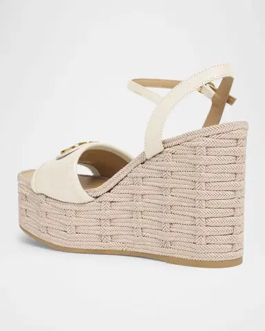 Valentino Garavani VLogo Leather Medallion Wedge Espadrilles | Thumbnail 2 Valentino Garavani VLogo Leather Medallion Wedge Espadrilles | Thumbnail 2