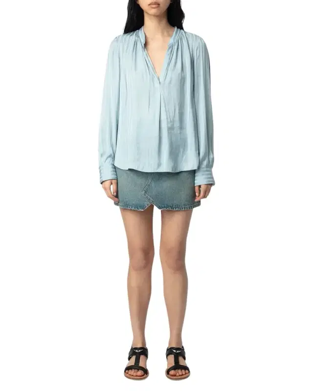 Tink Satin Tunic Top Tink Satin Tunic Top