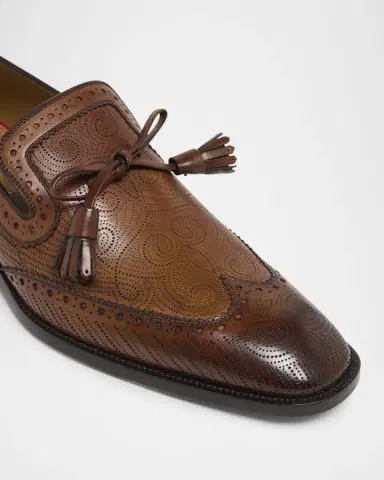 Christian Louboutin Men's Grave Patterned Leather Loafers | Thumbnail 3 Christian Louboutin Men's Grave Patterned Leather Loafers | Thumbnail 3