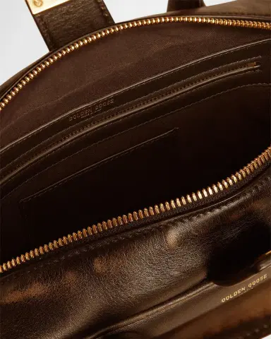 Golden Goose Vita Distressed Leather Top-Handle Bag | Thumbnail 3 Golden Goose Vita Distressed Leather Top-Handle Bag | Thumbnail 3