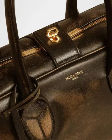 Golden Goose Vita Distressed Leather Top-Handle Bag | Thumbnail 4 Golden Goose Vita Distressed Leather Top-Handle Bag | Thumbnail 4