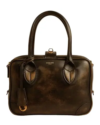 Golden Goose Vita Distressed Leather Top-Handle Bag | Thumbnail 1 Golden Goose Vita Distressed Leather Top-Handle Bag | Thumbnail 1