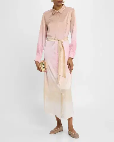 Pierre-Louis Mascia Ombre Landscape-Print Midi Shirtdress | Thumbnail 2 Pierre-Louis Mascia Ombre Landscape-Print Midi Shirtdress | Thumbnail 2