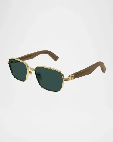 Cartier Men's CT0538SM Metal Rectangle Sunglasses | Thumbnail 2 Cartier Men's CT0538SM Metal Rectangle Sunglasses | Thumbnail 2