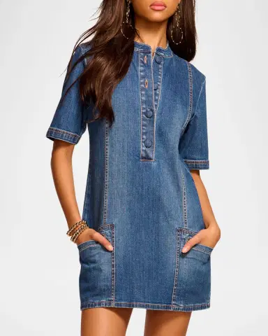 Ramy Brook Skylar Denim Mini Dress | Thumbnail 5 Ramy Brook Skylar Denim Mini Dress | Thumbnail 5