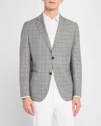 BOSS Men's Wool Houndstooth Plaid Sport Coat | Thumbnail 3 BOSS Men's Wool Houndstooth Plaid Sport Coat | Thumbnail 3