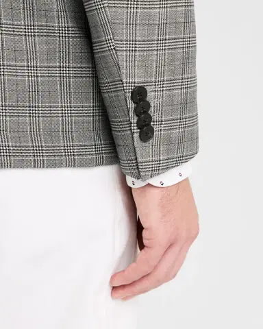 BOSS Men's Wool Houndstooth Plaid Sport Coat | Thumbnail 7 BOSS Men's Wool Houndstooth Plaid Sport Coat | Thumbnail 7