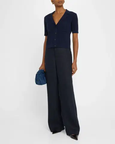 Argent Pointelle & Ribbed Knit Top | Thumbnail 2 Argent Pointelle & Ribbed Knit Top | Thumbnail 2