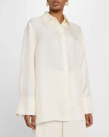 RÓHE Deconstructed Silk Shirt | Thumbnail 4 RÓHE Deconstructed Silk Shirt | Thumbnail 4