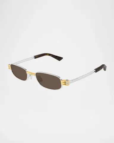 Bottega Veneta Metal Rectangle Sunglasses | Thumbnail 2 Bottega Veneta Metal Rectangle Sunglasses | Thumbnail 2