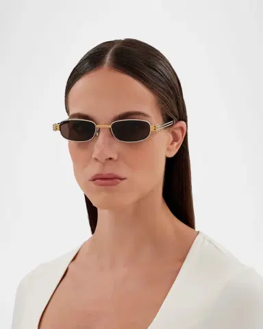 Bottega Veneta Metal Rectangle Sunglasses | Thumbnail 4 Bottega Veneta Metal Rectangle Sunglasses | Thumbnail 4