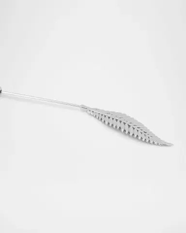 Tateossian Men's Palladium-Plated Fern Leaf Lapel Pin | Thumbnail 3 Tateossian Men's Palladium-Plated Fern Leaf Lapel Pin | Thumbnail 3