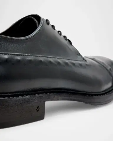 JOHN VARVATOS Men's Fleetwood Ghost Stud Leather Oxfords | Thumbnail 4 JOHN VARVATOS Men's Fleetwood Ghost Stud Leather Oxfords | Thumbnail 4