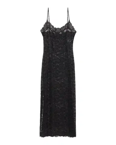 Natori Peony Side-Slit Floral Lace Nightgown | Thumbnail 1 Natori Peony Side-Slit Floral Lace Nightgown | Thumbnail 1