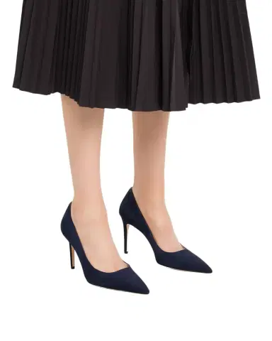 Stuart Weitzman Stuart Power Suede Pumps | Thumbnail 1 Stuart Weitzman Stuart Power Suede Pumps | Thumbnail 1