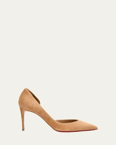 Christian Louboutin 85mm Iriza Suede Half-d'Orsay Pumps | Thumbnail 17 Christian Louboutin 85mm Iriza Suede Half-d'Orsay Pumps | Thumbnail 17