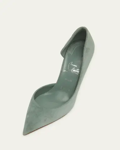 Christian Louboutin 85mm Iriza Suede Half-d'Orsay Pumps | Thumbnail 25 Christian Louboutin 85mm Iriza Suede Half-d'Orsay Pumps | Thumbnail 25