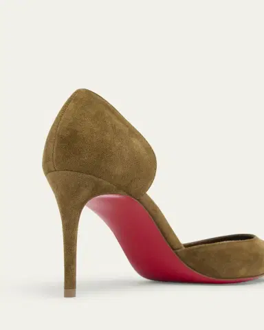 Christian Louboutin 85mm Iriza Suede Half-d'Orsay Pumps | Thumbnail 28 Christian Louboutin 85mm Iriza Suede Half-d'Orsay Pumps | Thumbnail 28