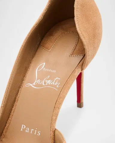 Christian Louboutin 85mm Iriza Suede Half-d'Orsay Pumps | Thumbnail 5 Christian Louboutin 85mm Iriza Suede Half-d'Orsay Pumps | Thumbnail 5