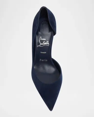 Christian Louboutin 85mm Iriza Suede Half-d'Orsay Pumps | Thumbnail 10 Christian Louboutin 85mm Iriza Suede Half-d'Orsay Pumps | Thumbnail 10