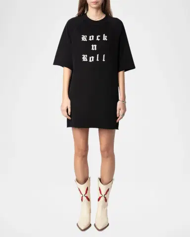 Zadig & Voltaire Grace Studded Rock N Roll Mini Dress | Thumbnail 2 Zadig & Voltaire Grace Studded Rock N Roll Mini Dress | Thumbnail 2