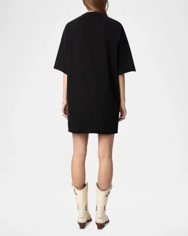 Zadig & Voltaire Grace Studded Rock N Roll Mini Dress | Thumbnail 3 Zadig & Voltaire Grace Studded Rock N Roll Mini Dress | Thumbnail 3