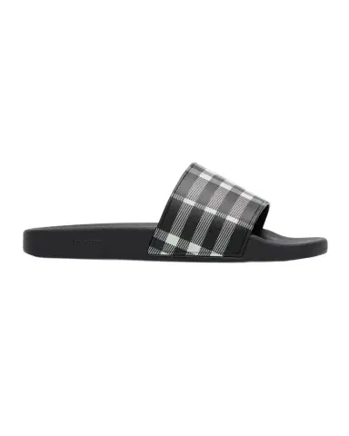 Burberry Men 's Furley Check Slide Sandals | Thumbnail 1 Burberry Men 's Furley Check Slide Sandals | Thumbnail 1