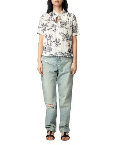 Zadig & Voltaire Topher Tropical Island Blouse | Thumbnail 1 Zadig & Voltaire Topher Tropical Island Blouse | Thumbnail 1