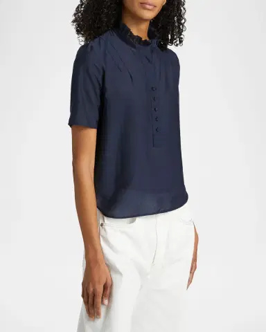 Zadig & Voltaire Topher Ruffle Blouse | Thumbnail 6 Zadig & Voltaire Topher Ruffle Blouse | Thumbnail 6
