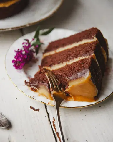 Sweet Laurel Chocolate Caramel Layer Cake, Serves 8 | Thumbnail 4 Sweet Laurel Chocolate Caramel Layer Cake, Serves 8 | Thumbnail 4