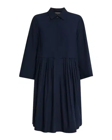 Emporio Armani Pleated Cotton Poplin Shirtdress | Thumbnail 1 Emporio Armani Pleated Cotton Poplin Shirtdress | Thumbnail 1