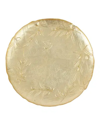 Vietri Moon Glass Olive Round Platter | Thumbnail 1 Vietri Moon Glass Olive Round Platter | Thumbnail 1