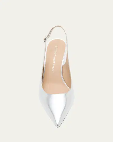 Stuart Weitzman Stuart Metallic Slingback Pumps | Thumbnail 5 Stuart Weitzman Stuart Metallic Slingback Pumps | Thumbnail 5