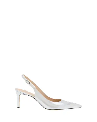 Stuart Weitzman Stuart Metallic Slingback Pumps | Thumbnail 1 Stuart Weitzman Stuart Metallic Slingback Pumps | Thumbnail 1