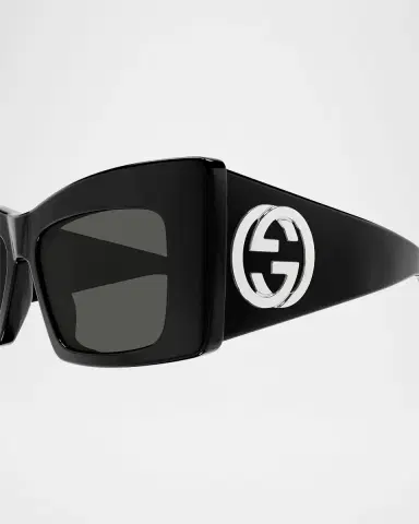 Gucci Recycled Acetate Butterfly Sunglasses | Thumbnail 2 Gucci Recycled Acetate Butterfly Sunglasses | Thumbnail 2