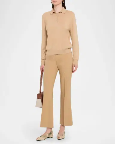 Loro Piana Ice Wish Cotton Polo Sweater | Thumbnail 2 Loro Piana Ice Wish Cotton Polo Sweater | Thumbnail 2