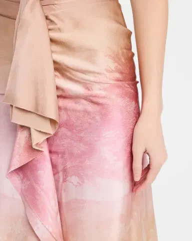 Pierre-Louis Mascia Ombre Landscape-Print Draped Skirt | Thumbnail 5 Pierre-Louis Mascia Ombre Landscape-Print Draped Skirt | Thumbnail 5
