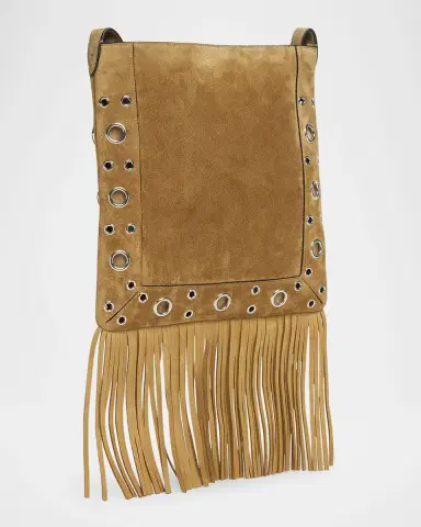 Valentino Garavani Nellcote Fringe Studded Suede Crossbody Bag | Thumbnail 3 Valentino Garavani Nellcote Fringe Studded Suede Crossbody Bag | Thumbnail 3