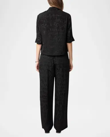 Zadig & Voltaire Pin Manifesto Silk Trousers | Thumbnail 3 Zadig & Voltaire Pin Manifesto Silk Trousers | Thumbnail 3