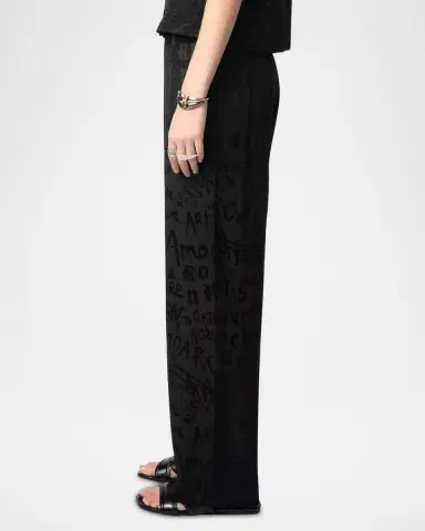 Zadig & Voltaire Pin Manifesto Silk Trousers | Thumbnail 5 Zadig & Voltaire Pin Manifesto Silk Trousers | Thumbnail 5