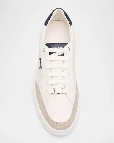 Ferragamo Men's Alaska Gancio Leather Low-Top Sneakers | Thumbnail 4 Ferragamo Men's Alaska Gancio Leather Low-Top Sneakers | Thumbnail 4