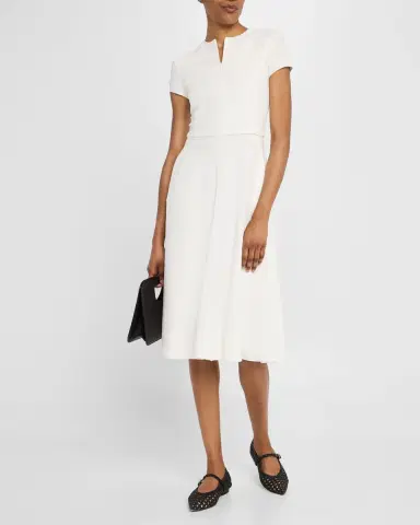 Emporio Armani A-Line Milano Jersey Dress | Thumbnail 2 Emporio Armani A-Line Milano Jersey Dress | Thumbnail 2