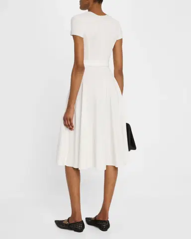 Emporio Armani A-Line Milano Jersey Dress | Thumbnail 3 Emporio Armani A-Line Milano Jersey Dress | Thumbnail 3