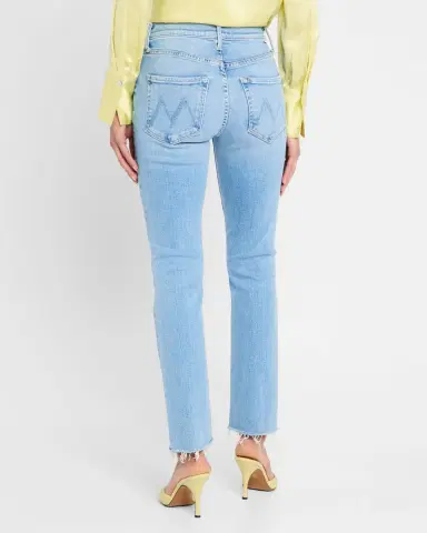 Mother The Mid-Rise Dazzler Ankle Fray Jeans | Thumbnail 3 Mother The Mid-Rise Dazzler Ankle Fray Jeans | Thumbnail 3