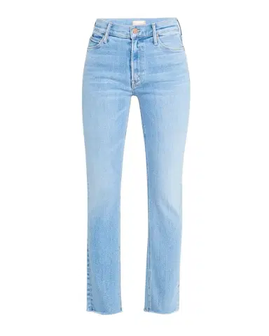 Mother The Mid-Rise Dazzler Ankle Fray Jeans | Thumbnail 1 Mother The Mid-Rise Dazzler Ankle Fray Jeans | Thumbnail 1