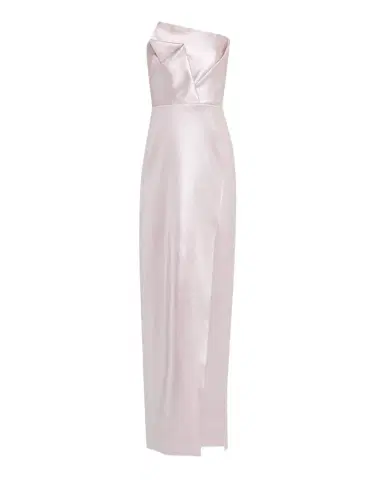 Aidan Mattox Strapless Foiled Mikado Column Gown | Thumbnail 1 Aidan Mattox Strapless Foiled Mikado Column Gown | Thumbnail 1
