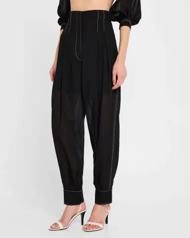Philosophy di Lorenzo Serafini Pleated Tapered-Leg Trousers | Thumbnail 4 Philosophy di Lorenzo Serafini Pleated Tapered-Leg Trousers | Thumbnail 4