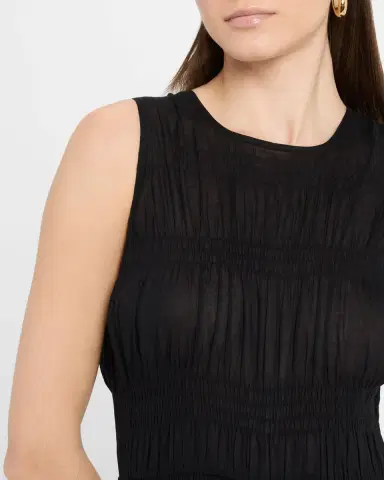 Apiece Apart Fabiana Shirred Organic Cotton Voile Maxi Dress | Thumbnail 4 Apiece Apart Fabiana Shirred Organic Cotton Voile Maxi Dress | Thumbnail 4