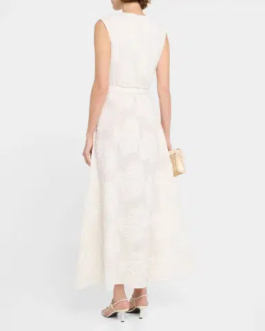 Evi Grintela Caroline Seersucker Fil Coupe Poplin Maxi Dress | Thumbnail 3 Evi Grintela Caroline Seersucker Fil Coupe Poplin Maxi Dress | Thumbnail 3
