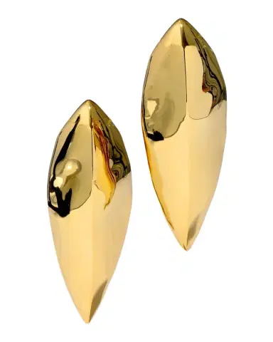 Alexis Bittar Brut Gold Armor Clip-On Earrings | Thumbnail 1 Alexis Bittar Brut Gold Armor Clip-On Earrings | Thumbnail 1